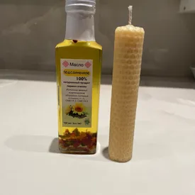 Подсолнечное сыродавленное масло первого отжима, 100 мл.