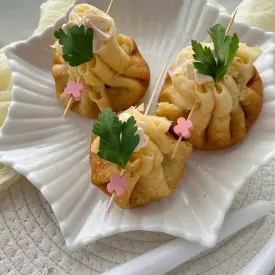 Блинные мешочки с жульеном