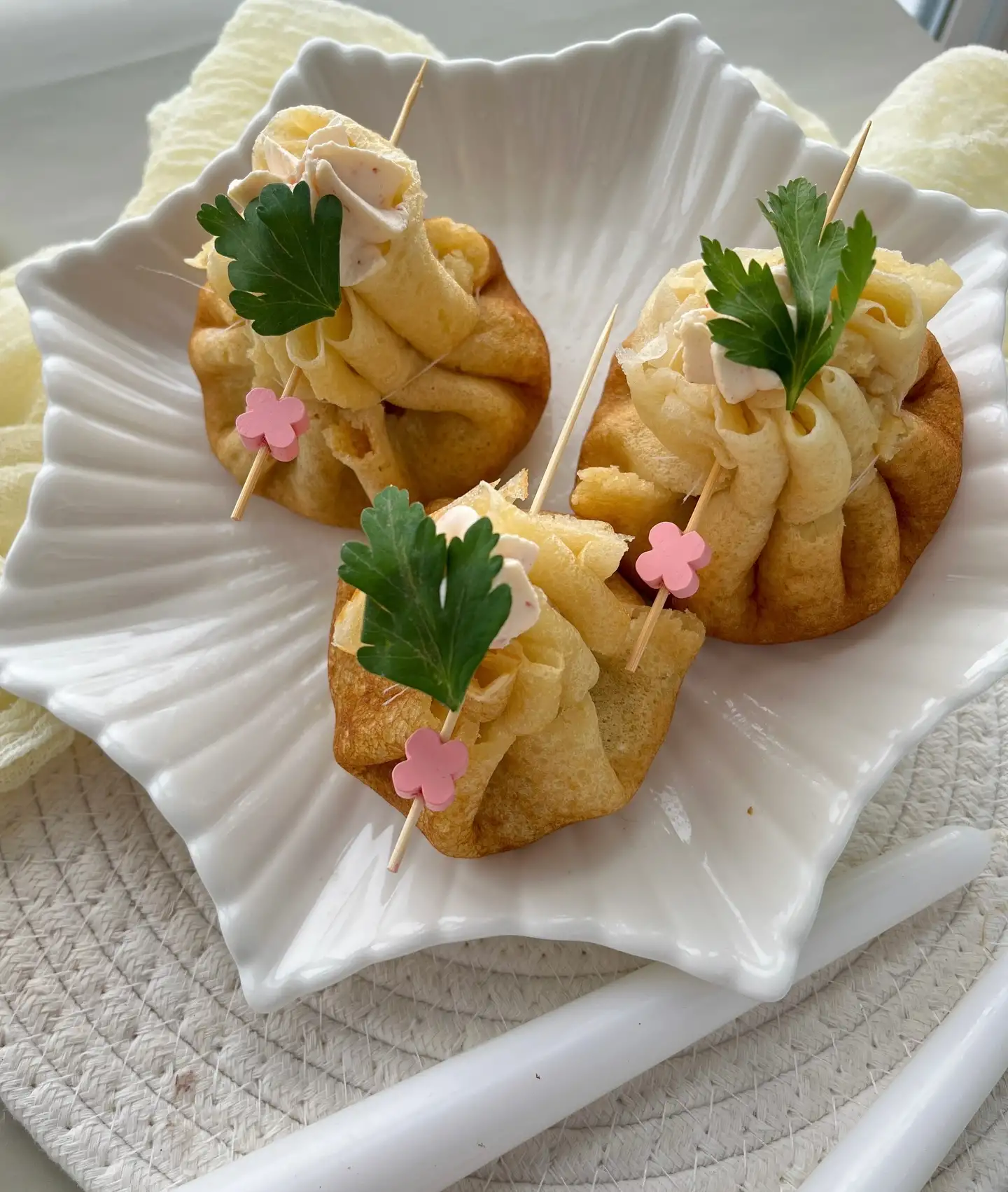 Блинные мешочки с жульеном