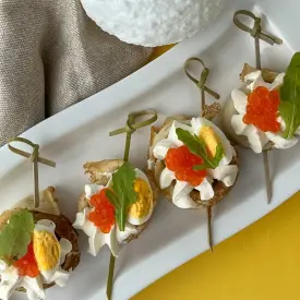 Блинчики с красной икрой