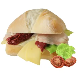 Сэндвич-чиабатта с индейкой и вялеными томатами, 120 г