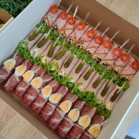 Рулетики из ветчины