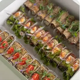 Рулетики из баклажанов