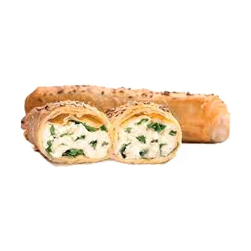 Трубочки «Роллини» со шпинатной начинкой с сыром брынза