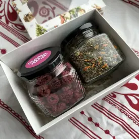 Набор чай и малина