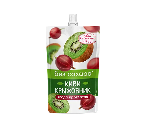 Киви-крыжовник протертые без добавления сахара