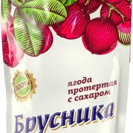 Брусника протёртая с сахаром