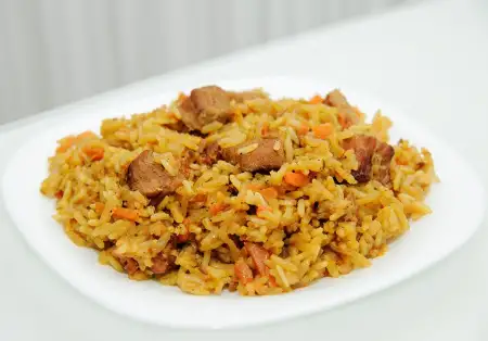 Плов с говядиной, готовый замороженный, 300 гр.