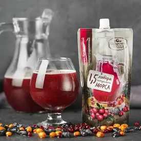 Черносмородиновый концентрированный морс с мятой