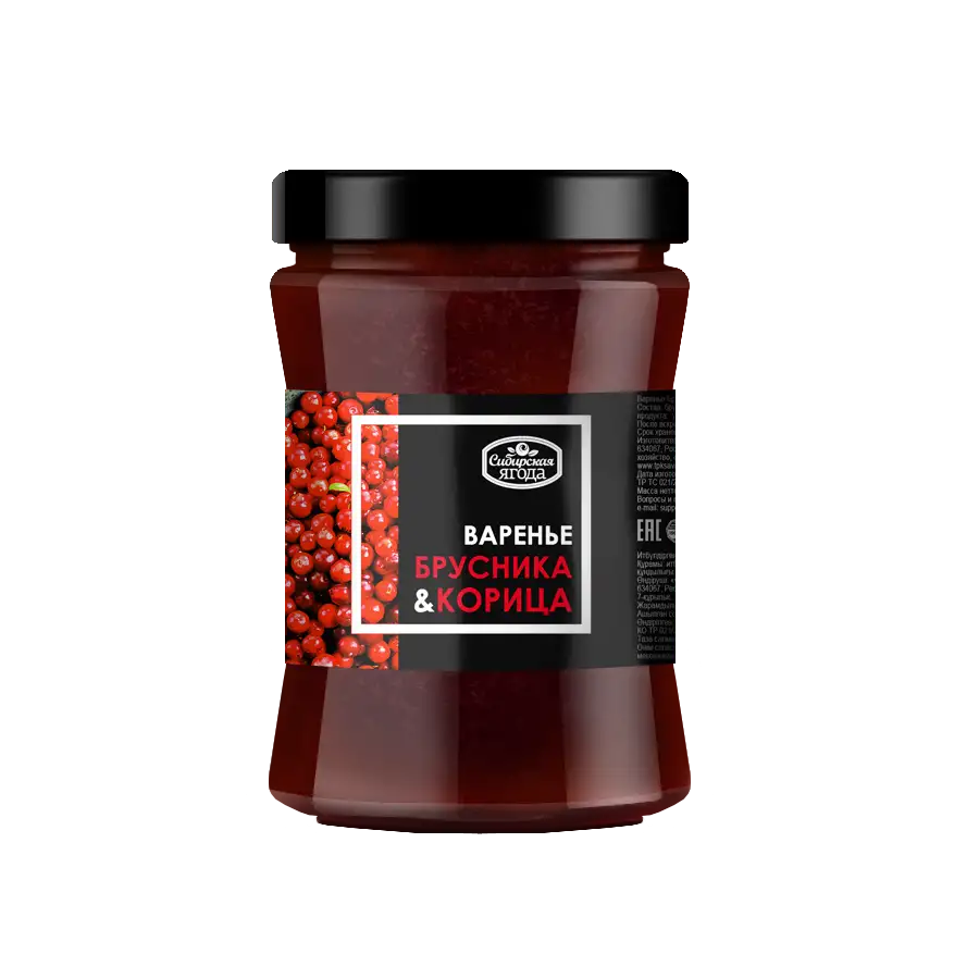 Варенье брусничное с корицей