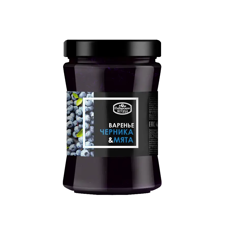 Варенье черничное с мятой