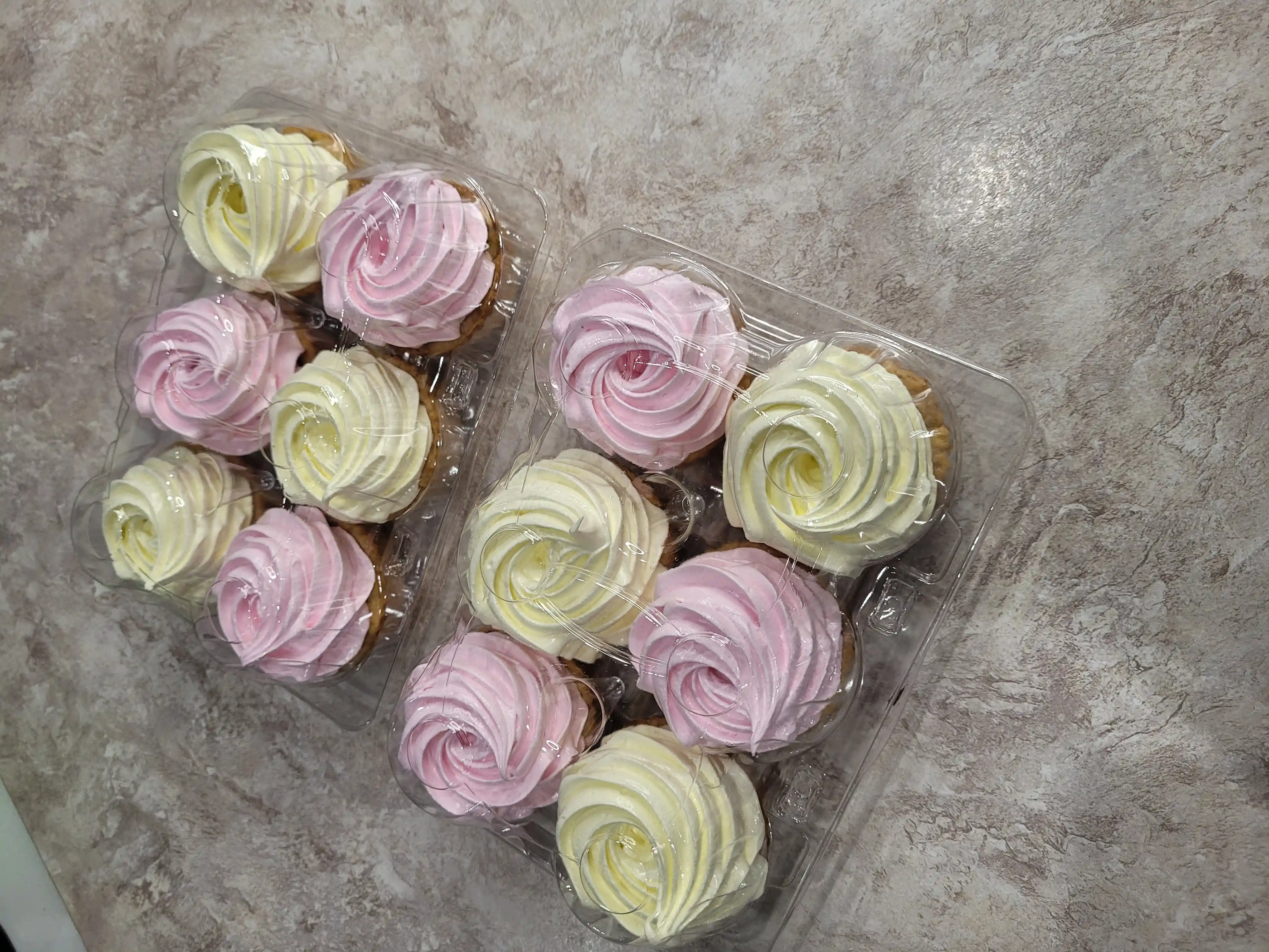 Корзиночки с белковым кремом фото 3