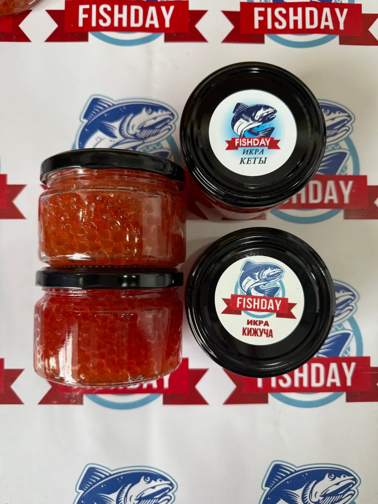 Икорный набор КЕТА + КИЖУЧ в стекле, 500 гр. фото 1