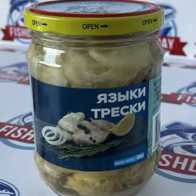 Языки трески в масле
