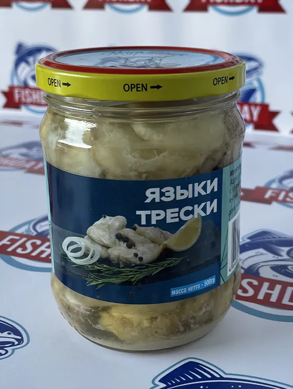 Языки трески в масле
