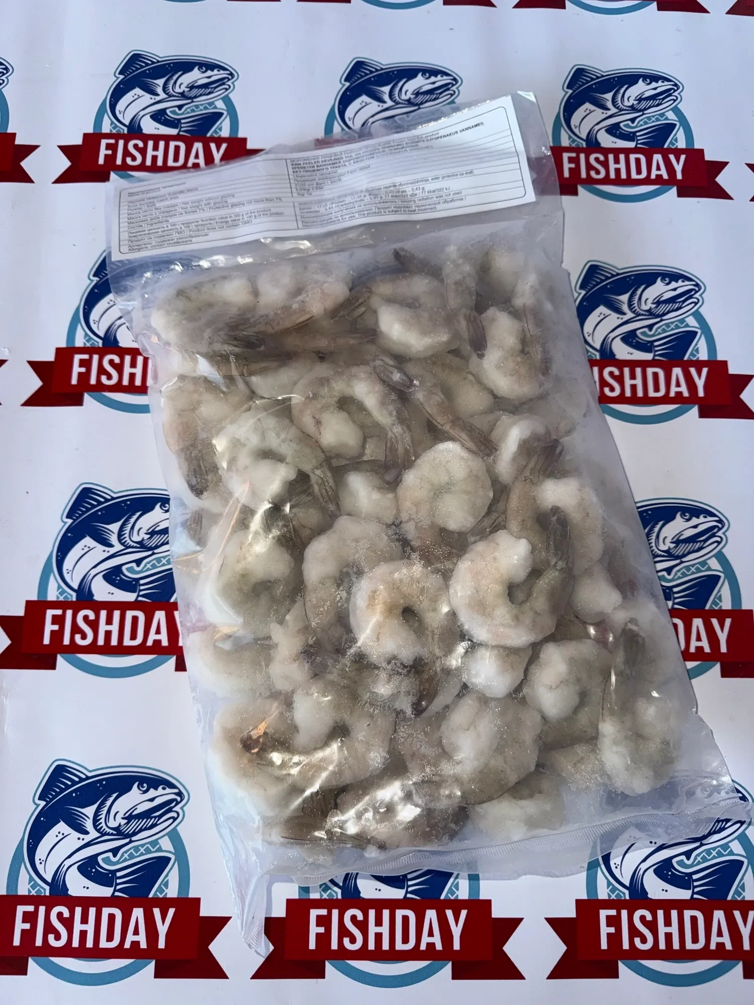 Креветка "Ваннамей" очищенная с хвостом