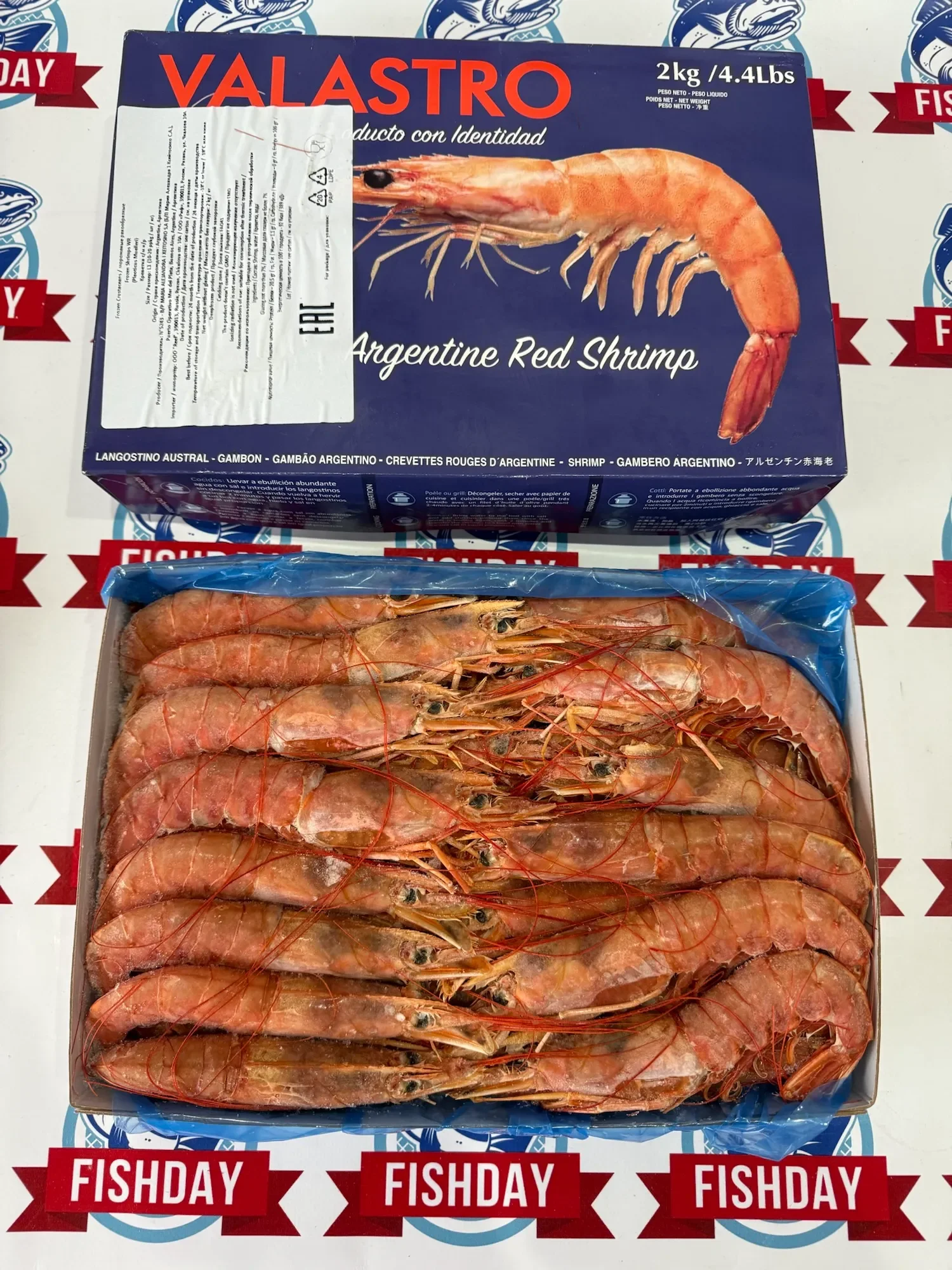 Лангустин (дикая крупная креветка) с головой