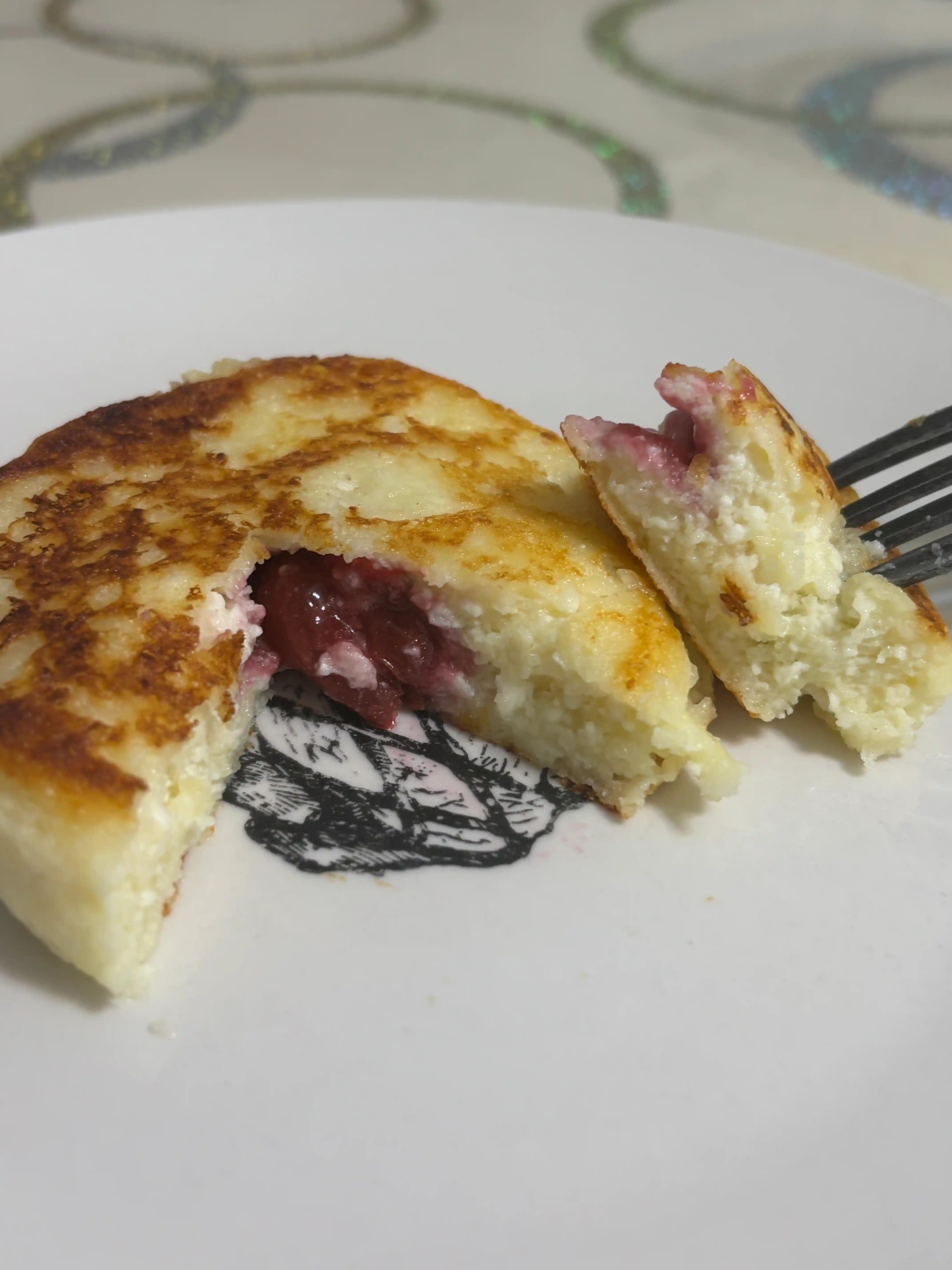 Сырники с вишней фото 2