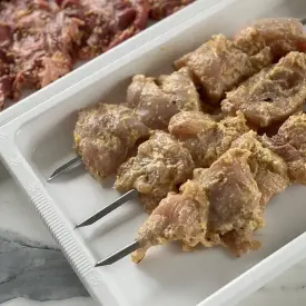 Шашлык из куриного филе в йогуртовой заправке