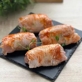 Рулетики из куриного бедра
