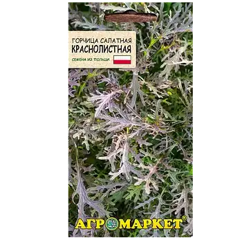Горчица салатная краснолистная, 1 г, уп (до 05.2025)