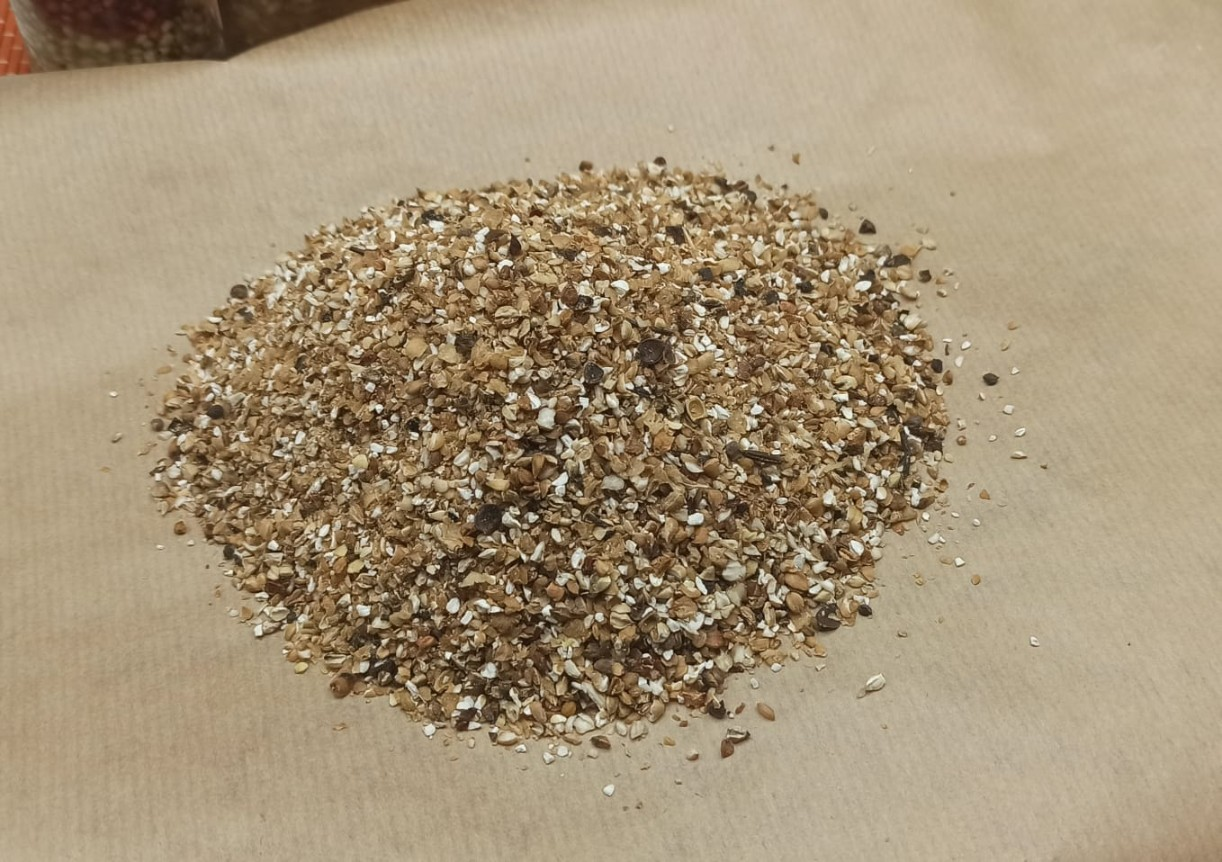 Продел пропаренной гречневой крупы 1 кг.