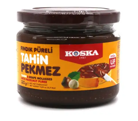 Кунжутная паста и виноградный пекмез Koska с пюре из фундука, 320 гр