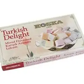 Рахат лукум KOSKA с ароматом розы, мяты и лимона, 125 гр