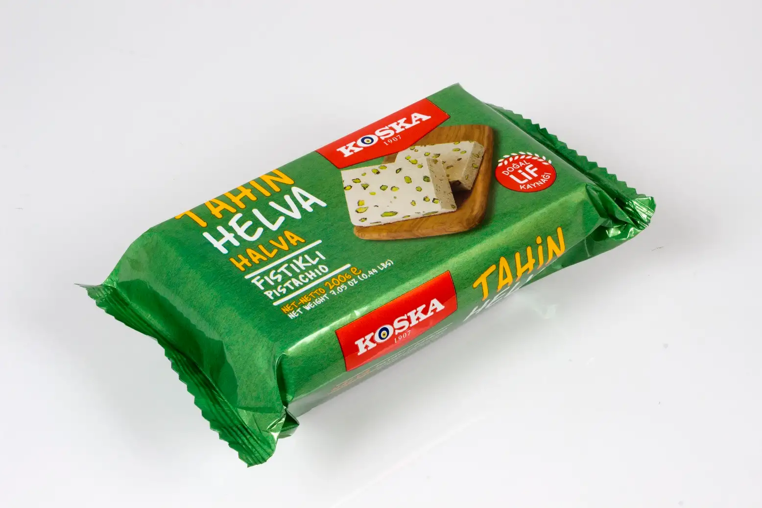 Кунжутная халва KOSKA с фисташками, 200 гр