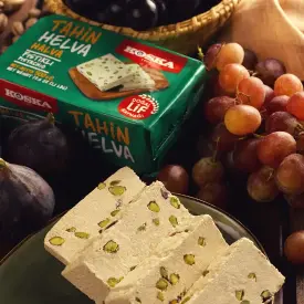 Кунжутная халва KOSKA с фисташками, 500 гр