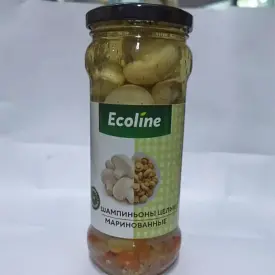 Шампиньоны целые маринованные, 530гр.
