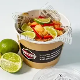 Креветки очищенные Ваннамей в соусе Том ям (острые), 250 гр.