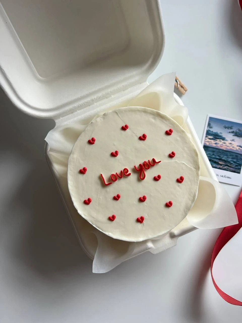 Бенто торт "Love you" фото 1