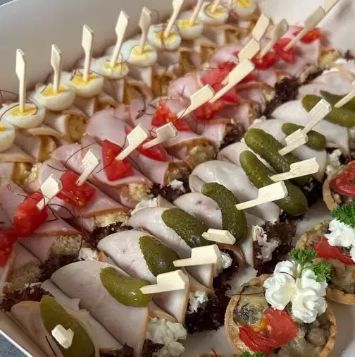 Рулетики из ветчины