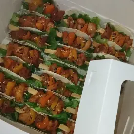 Куриные шашлычки с болгарским перцем