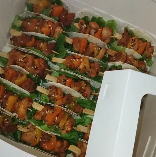 Куриные шашлычки с болгарским перцем