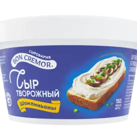 Сыр творожный с наполнителем «Шампиньоны» м.д.ж. в сухом веществе 60%