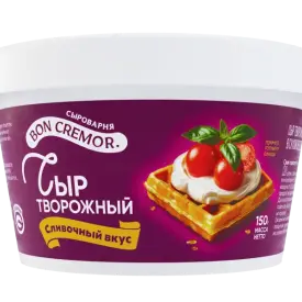 Сыр творожный «Сливочный вкус» массовая доля жира в сухом веществе 65%