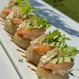 Блинчики с креветками