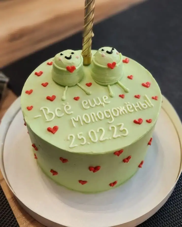 Бенто-торт L с рисунком, 1-1,2 кг фото 4