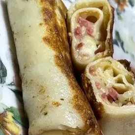 Блинчики «Сыр с колбасой»