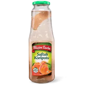 Компот пастеризованный из персика  Bizim Tarla, 1 л
