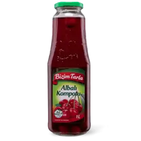 Компот пастеризованный из вишни  Bizim Tarla, 1 л