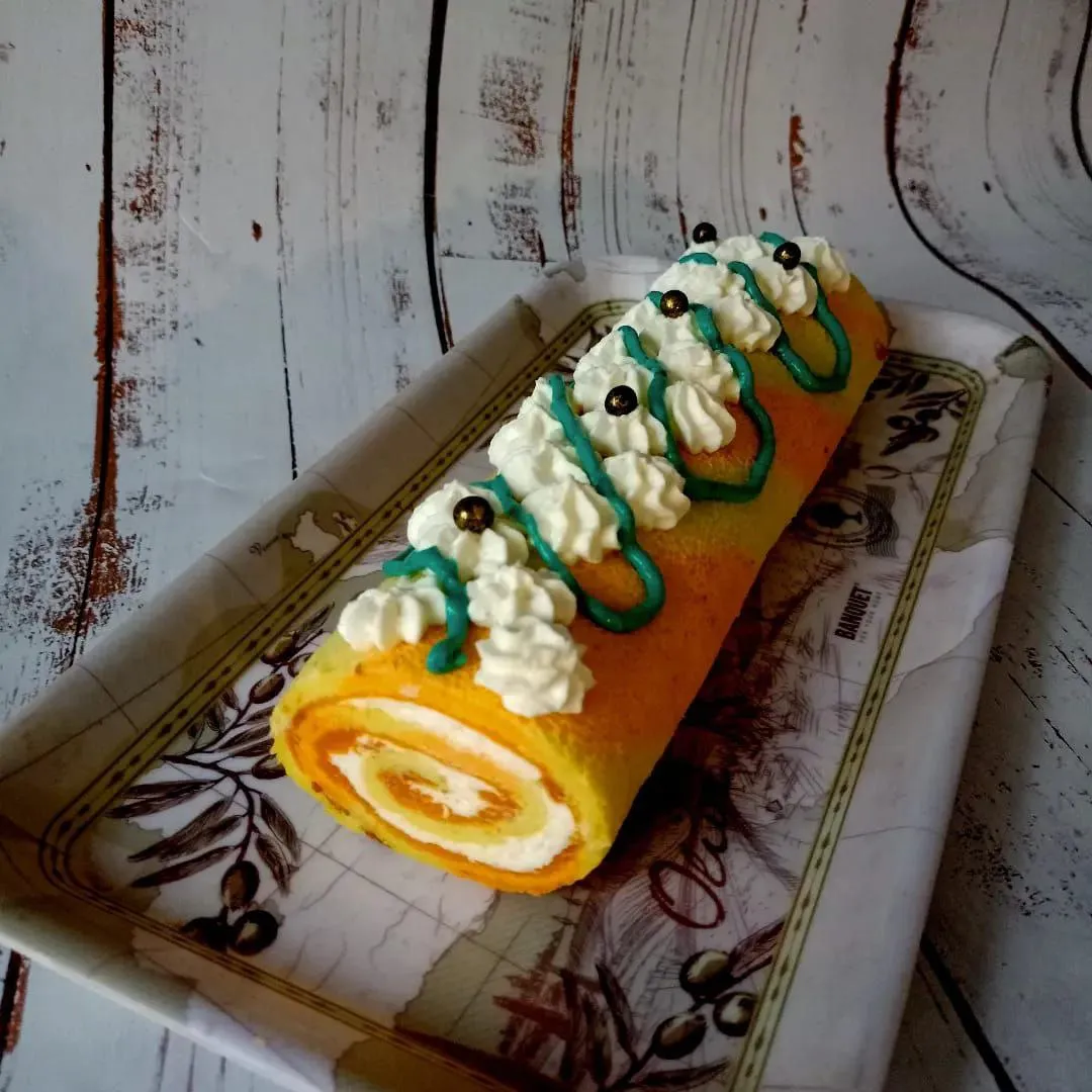 Бисквитный рулет фото 2