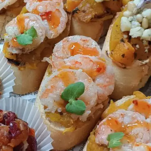 Брускетта с креветкой фото 2