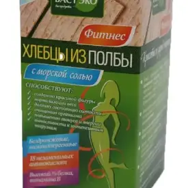 Хлебцы из полбы ломтики с морской солью, 100 гр