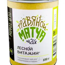 Травяной Матча Чай «Лесной витамин», 100 гр, Огнецвет
