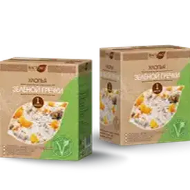 Хлопья зеленой гречки, 400 гр, ВАСТЭКО