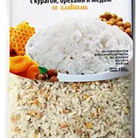 Каша рисовая с курагой и мёдом, 100 гр, Здоровая еда