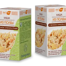 Каша из полбы с яблоком, курагой и грушей, 200 гр